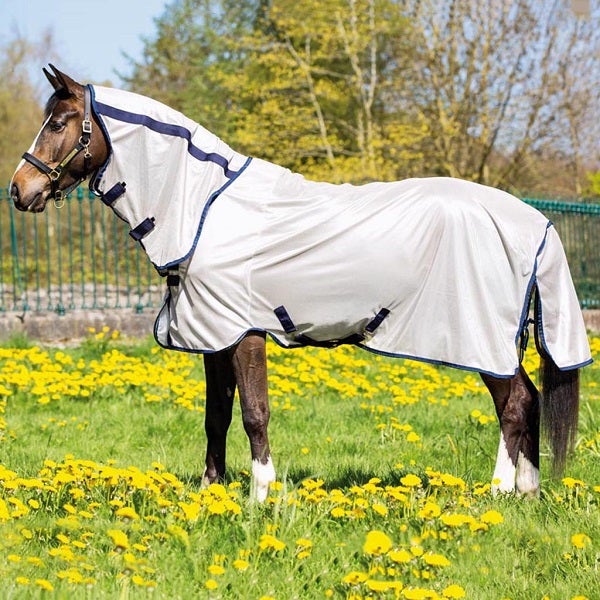 Flugtäcke Horseware Mio Fly Rug Brons och Marin 115 cm - Horseware
